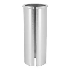 SEAT POST REDUCER 27.2 > 31.0 mm Lg 80 mm ALUMINIUM SILVER
