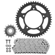 KIT CHAINE ADAPTABLE SUZUKI 650 DL V STROM ABS 2007>, 650 DL V STROM XT 2015> 525 15x47 (DIAM COURONNE 120/140/10.5) (DEMULTIPLICATION ORIGINE) -JT SPROCKETS