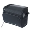 SACOCHE DE CINTRE/GUIDON VELO BASIL SPORT 7-8L NOIR GRAPHITE FIXATION CLIP COMPATIBLE BASIL ET KLICKFIX (28x20x20cm) AVEC PORTE CARTE