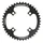 CHAINRING FOR E-BIKE - SINGLE 42teeth Ø104 BLACK TA E-SINGLE 4 ARMS ALU 7075 FOR BOSCH / BROSE / YAMAHA / GIANT / SHIMANO E-STEPS TA E-ONE