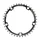 CHANRING FOR ROAD BIKE-5 arms- 39T.  Ø135 CAMPAGNOLO "INNER" BLACK -ALUMINIUM- MICHE (SQUARE TAPPERED) 9/10 Speed