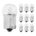 AMPOULE/LAMPE STANDARD 12V 10W CULOT BA15s NORME R10W GRAISSEUR BLANC (FEU DE POSITION) (BOITE DE 10)  -P2R-