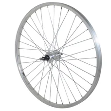 WHEEL FOR MTB - 24" REAR -ALUMINIUM -ALUMINIUM HUB - SOLID SPINDLE- FREEWHEEL 7/6 SPEED (SOLD WITH NUT 10X100)