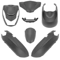 FAIRINGS/BODY PARTS FOR PEUGEOT 50 KISBEE- ALL MODELS 2 Stroke/4 Stroke 2010>2018 MATT GREY (6 PARTS KIT)  -P2R-