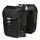 DOUBLE BAG FOR BICYCLE -REAR- BASIL MILES WATERPROOF 32L BLACK/FLUO YELLOW STRIPES (PAIR) (44x14x30cm)- COMPATIBLE MIK SYSTEM.
