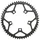 PLATEAU ROUTE 5BRA D.110 STRONGLIGHT CT2 53DTS EXTERIEUR NOIR TYPE SHIMANO 10/11V.