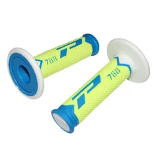GRIP- PROGRIP OFF ROAD 788 TRIPLE DENSITY SPECIAL EDITION  FLUO BLUE LIGHT/YELLOW/WHITE 115mm (PAIR) (CROSS/MX)