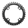 CHAINRING FOR MTB- Ø104 - 4arms-FOR DOUBLE- 38T.  Ø104 2X10 OUTER BLACK STRONGLIGHT . 10 Speed SHIMANO (EXCEPT XT/XTR) NON THREADED- Thickness 5 mm