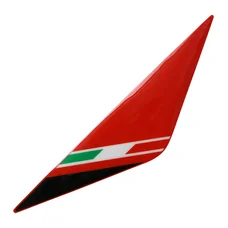 DECAL- ON HEADLIGHT FAIRING - "PIAGGIO GENUINE PART" 50 GILERA SMT/RCR 2013> WHITE/RED  -2H000914-