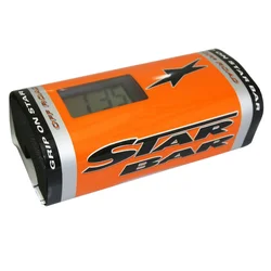 BAR PAD  - MOTO CROSS STAR BAR BOOSTER CHRONO ORANGE- WITH INTEGRATED TIMER.