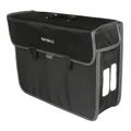 SINGLE BAG FOR BICYCLE -REAR- BASIL MALAGA - LEFT/RIGHT 17L BLACK (40x16x31cm) HOOK ON LUGGAGE RACK
