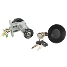 CONTACTEUR A CLE SCOOT ADAPTABLE CPI 50 POPCORN, HUSSAR 2003>, OLIVER 2006>2008 (AVEC SERRURE DE SELLE + BOUCHON ESSENCE)  -P2R-