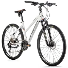 VELO MUSCULAIRE VTC 28 LEADER FOX SUMAVA FEMME BLANC MAT 9V CADRE 20 POUCES (TAILLE ADULTE 180 à 188 cm)