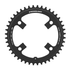 CHAINRING FOR GRAVEL BIKE - 4 Arms Ø123 FOR CAMPAGNOLO EKAR STRONGLIGHT CT2 Single 44 teeth BLACK 13 Speed.