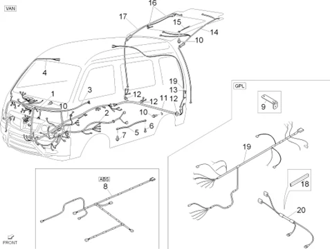 Faisceau de câbles principal