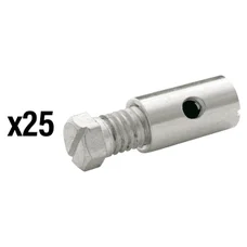 SERRE CABLE DE FREIN DIAM 8 mm - L 15  m LAITON (VENDU PAR 25) -ELVEDES