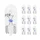LIGHT BULB  6V  3W STANDART W3W FOOT W2,1x9,5D WEDGE CLEAR (DASHBOARD LIGHT +TURN LIGHT)  (SOLD PER 10)  -FLOSSER-