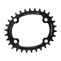 PLATEAU VTT 4BRA D.96 POUR SHIMANO SLX7000/ XT8000/ XTR9000 TA ONE OVALUTION 30DTS MONO NOIR MAT ALU 10/11/12V. NARROW WIDE (COMPATIBLE TOUTE CHAINE 12V SAUF SHIMANO)