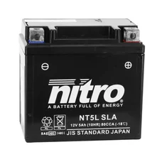 BATTERY 12V  5 Ah NTC5L NITRO SLA MAINTENANCE FREE "READY TO USE" (Lg120xWd71xH91) (EQUALS YTC5L-BS)