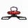 SUPPORT DE PLAQUE IMMATRICULATION AVEC FEU 50 A BOITE/MOTO AVOC LUNAR FEU UNIVERSEL A LEDS NOIR COUVERCLE FUME  -HOMOLOGUE CE-