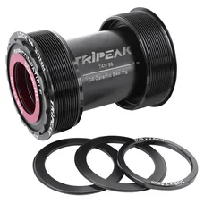 CUVETTE INTEGRE BOITIER FILETE ROUTE TRIPEAK 3en1 CERAMIQUE BOITE DE 86/92 mm DIAM T47 mm POUR AXE 24 mm, 28.99 mm, 30 mm (COMPATIBLE SRAM DUB, ROTOR 3D, SHIMANO, COLNAGO, TREK, SEKA)