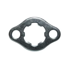 PLAQUETTE MAINTIEN DE PIGNON 50 A BOITE ADAPTABLE GILERA 50 SMT, RCR 1999>2005 / DERBI 50 SENDA 1999> (EURO 2) (ENTRAXE 28mm, TROU 6,3mm) (OEM: 00H02810421)  -SELECTION P2R-