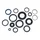 JOINT SPI MOTEUR MAXISCOOTER ADAPTABLE YAMAHA 530 TMAX 2012>2019, 500 TMAX ABS 2001>2011(POCHETTE COMPLETE)  -ATHENA-