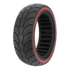 PNEU TROTTINETTE PLEIN 8.5 X 2.50 NOIR LISERET ROUGE (POUR DUALTRON ET AUTRES)