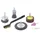 BROSSE + MEULE ET ROUE ABRASIVE TIVOLY (BLISTER 7 PIECES)