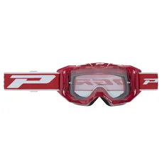 MASQUE/LUNETTES CROSS PROGRIP 3303 TR VISTA ROUGE ECRAN TRANSPARENT ANTI-RAYURES/ANTI U.V./ANTI-BUEE (HOMOLOGUE CE-EN-N° AC-96025 REV.2)