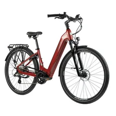 VELO ELECTRIQUE/VAE CITY 28 LEADER FOX SAGA MIXTE ROUGE TIGRE 8V MOTEUR CENTRAL BAFANG M300 36V 80Nm BATTERIE 15Ah (20'' - H52cm - TAILLE L - POUR ADULTE DE 178cm à 185cm)