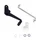 PEDALE LANCEUR/CIRETTE CYCLO POUR MBK 51 A KICK ACIER NOIR  -SELECTION P2R-