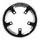 CHAINRING FOR ROAD BIKE- 5 Arms- 52 Teeth External FSA 110 GOSSAMER BLACK- 11/10 Speed. (371-0252A)