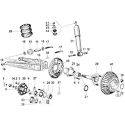 Suspension arriere - amortisseur/s
