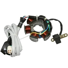 STATOR ALLUMAGE MAXISCOOTER ADAPTABLE PIAGGIO 125 LIBERTY 1998>2005, 125 VESPA ET4 1998>2005, 125 HEXAGON LX4 JUSQU'A 1997 / APRILIA 125 MOJITO 1999>2001  -SELECTION P2R-