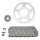 KIT CHAINE ADAPTABLE SUZUKI 650 SV N 1999>2010  525  15x45  (DIAM COURONNE 87/110/10.5)  (DEMULTIPLICATION ORIGINE)  -AFAM-