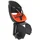 PORTE BEBE/SIEGE ENFANT ARRIERE PRODIGEE ICON A FIXER SUR PORTE BAGAGE FIXATION ETAU NOIR COUSSIN ORANGE AVEC SERRURE (JUSQU'A 22 Kg MAX) (HOMOLOGUE CE EN 14344)