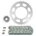 KIT CHAINE ADAPTABLE YAMAHA 125 XV VIRAGO 1997>2001  520  13x47  (DIAM COURONNE 125/145/10.5)  (DEMULTIPLICATION ORIGINE)  -AFAM-