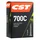 CHAMBRE A AIR VELO 700 x 25-32 CST VALVE PRESTA NOIR 40 mm