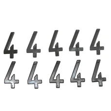 CHIFFRE PLAQUE TIFLEX MOTO/SCOOTER 45mm  4  (VENDU PAR 10)