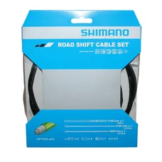 TRANSMISSION DERAILLEUR SHIMANO NOIR/CABLE OPTISLIK (KIT TRANSMISSION 2CABLES/2 GAINES)