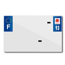 PLASTIC STRIP FOR BLANK PVC LICENSE PLATE (MOTORBIKE FORMAT 210X130)-DEPT 93/EUROPE (SOLD PER UNIT)