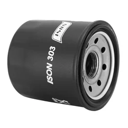 FILTRE A HUILE MOTO ADAPTABLE CF MOTO 650 MT 2018> / KAWASAKI 600 ER-6, 650 Z650, 900 Z900, 750 Z750, 1000 Z1000, ZZR 1400 / YAMAHA 600 FAZER, 1000 YZF-R1 (65x73mm) (EQUIVALENT HF303)  -ISON 303-
