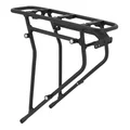 PORTE BAGAGE VELO ARRIERE A TRINGLES NEWTON ALU NOIR REGLABLE 26"/28"/700C COMPATIBLE SYSTEME MIK + MIK SIDE GAMME BASIL -poids maxi 25kgs-