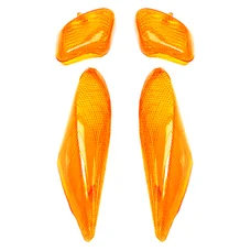 CABOCHON CLIGNOTANT SCOOT ADAPTABLE MBK 50 BOOSTER NG 1995>1998/YAMAHA 50 BWS NG 1995>1998 AV+AR ORANGE (x4) -REPLAY