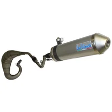 POT 50 A BOITE LEOVINCE X-FIGHT TITANE POUR MBK 50 X-LIMIT 2012>/YAMAHA 50 DTR 2012>/MALAGUTI 50 XSM, XTM 2003>2006 (PASSAGE HAUT) (REF 3260)