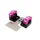 PONTET/SURPONTET RIGIDIFICATEUR 50 A BOITE KRM PRO RIDE POUR GUIDON DIAM 28,6 mm ALU CNC NOIR/ROSE (AVEC SUPPORT DE COMPTEUR) (PAIRE)
