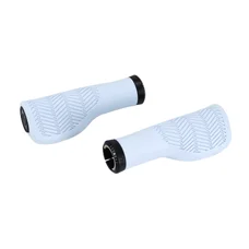 POIGNEE CITY HERRMANS NUCORE TOWN ERGONOMIQUE AVEC LOCK-ON BLEU CLAIR L 130 mm DIAM 22 mm  (PAIRE SUR CARTE)