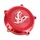 COUVERCLE EMBRAYAGE 50 A BOITE VOCA RACING POUR MINARELLI 50 AM6 / RIEJU 50 MRT / BETA 50 RR / SHERCO 50 SM-R, SE-R ALU CNC ROUGE
