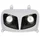 TWIN HEADLIGHTS REPLAY RR8 FOR MBK 50 BOOSTER 2004>/YAMAHA 50 BWS 2004> WHITE/BLACK - 2 HALOGEN BULBS 20W **
